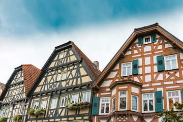 Half timbered houses in Besigheim, Germany