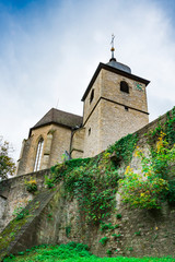 St Cyriakus Church and Schochen Tower in Besigheim, Germany