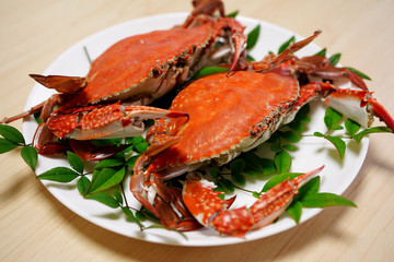 ボイルしたワタリガニ