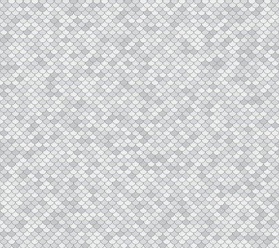 Fish scales seamless vector background. Abstract grey backdrop with nautical design.