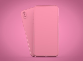 smartphone device digital 3d rendering