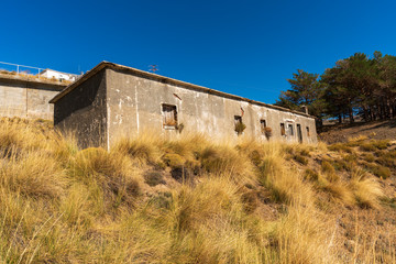 Fototapeta na wymiar Load chamber of the Sierra Nevada hydroelectric power plant