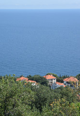 Sea view from the hill. Yalta Crimea