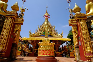 Thai temple in Ubonratchathani this old culture