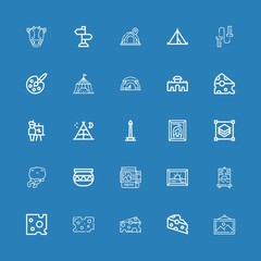 Editable 25 painting icons for web and mobile