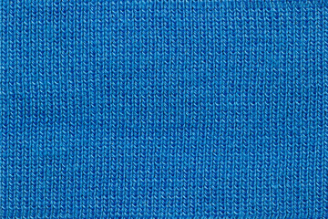 Texture of blue jacket fabric. Concept of clothes or fashion.
