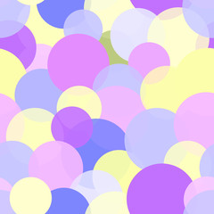 Seamless pattern of overlapping circles - vector.
