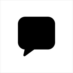 Speech Bubble icon. symbol of chatting, comment or message with trendy flat line style icon for web site design, logo, app, UI isolated on white background. vector illustration eps 10