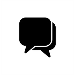 Speech Bubble icon. symbol of chatting, comment or message with trendy flat line style icon for web site design, logo, app, UI isolated on white background. vector illustration eps 10