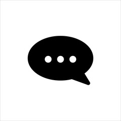 Fototapeta premium Speech Bubble icon. symbol of chatting, comment or message with trendy flat line style icon for web site design, logo, app, UI isolated on white background. vector illustration eps 10