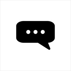 Speech Bubble icon. symbol of chatting, comment or message with trendy flat line style icon for web site design, logo, app, UI isolated on white background. vector illustration eps 10