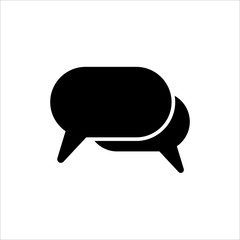 Speech Bubble icon. symbol of chatting, comment or message with trendy flat line style icon for web site design, logo, app, UI isolated on white background. vector illustration eps 10