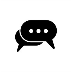 Speech Bubble icon. symbol of chatting, comment or message with trendy flat line style icon for web site design, logo, app, UI isolated on white background. vector illustration eps 10