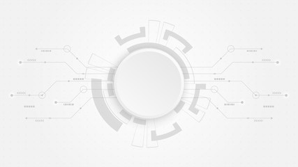 Obraz premium Abstract Digital Technology Cycle background.Business growth transformation to digital and Successful financial technology.
