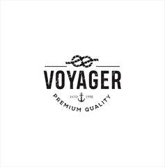 Nautical Logo Badges And Labels Royalty Free Cliparts, Vectors, And Stock Illustration . Vintage marine Nautical Logo rope Hipster Retro