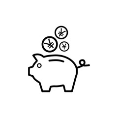 Piggy bank icon