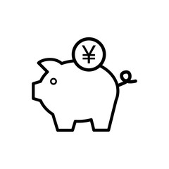 Piggy bank icon
