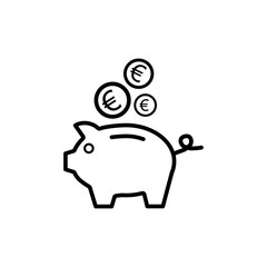 Piggy bank icon