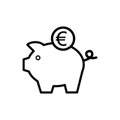 Piggy bank icon
