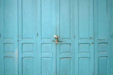 old wooden door in Laos.pdr  