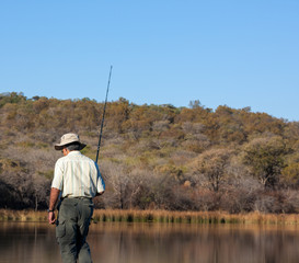 Iranian man fisherman