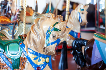 Fototapeta na wymiar carousel horse