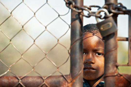 Locked African Child