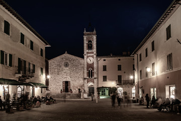Tuscany town at night