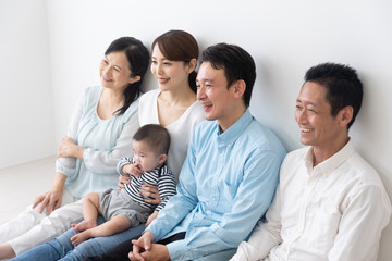 Fototapeta premium 家族 ファミリー