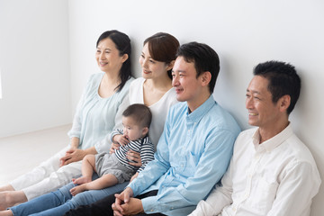 Fototapeta premium 家族 ファミリー