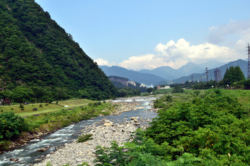Fototapeta na wymiar 新潟県魚野川 