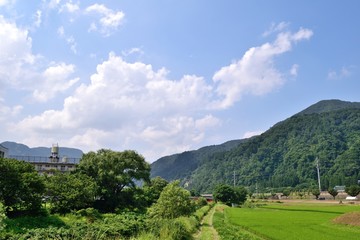 越後湯沢 のどかな田園風景