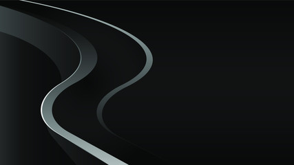 Black abstract background for web sites, covers, banners, flyers, headlines, landing pages, etc. Vector design.