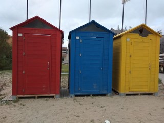 Beach huts