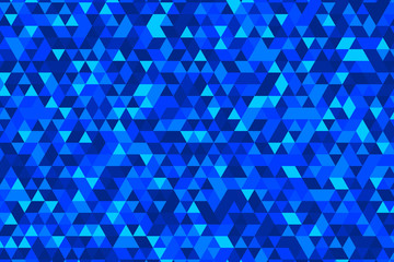 Abstract blue polygonal texture background. Triangular vector backdrop.