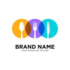 Food and drink design logo vector template