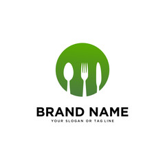 Food and drink design logo vector template