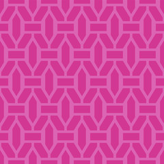 Vector colorful seamless geometric pattern. Bright symmetric texture. Repeating abstract pink background with creative shapes