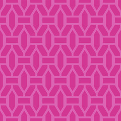 Vector colorful seamless geometric pattern. Bright symmetric texture. Repeating abstract pink background with creative shapes