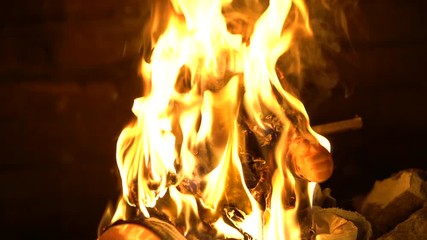 Creepy doll burning on mirror, evil dark scene, black magic ritual, occultism. Spooky Halloween scene