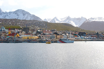 Ushuaia city in patagonia argentina