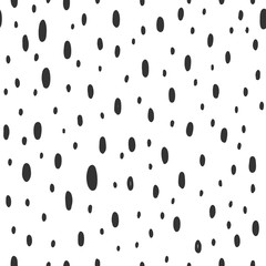 Vector seamless monochrome pattern. Vector hand drawn scandinavian style illustration design. 