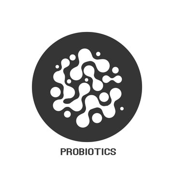 Proboscis bacteria logo design. Healthy nutrition ingredient for therapeutic icon