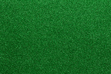 Green glitter texture. top view