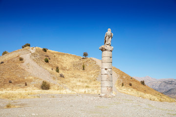 Karakus Tumulus (Monument Grave). The tumulus construction is a memorial grave of Commagene Royal Family. (I.Century B.C.)