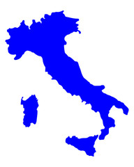 Obraz premium Karte von Italien