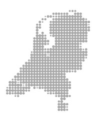 Obraz premium Karte der Niederlande
