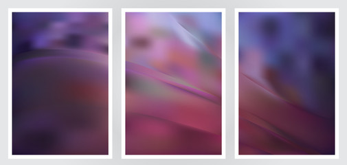 Fototapeta premium Set of abstract creative vector background design