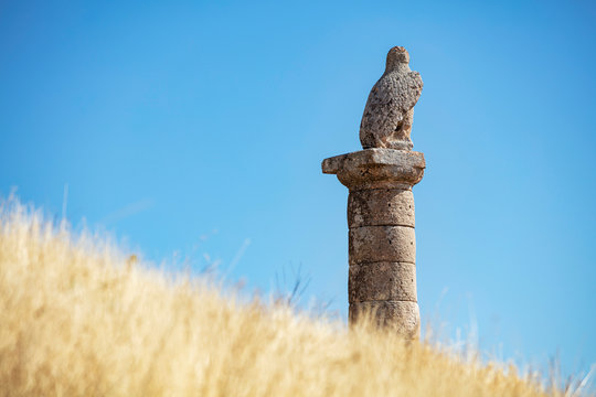 Karakus Tumulus (Monument Grave). The tumulus construction is a memorial grave of Commagene Royal Family. (I.Century B.C.)