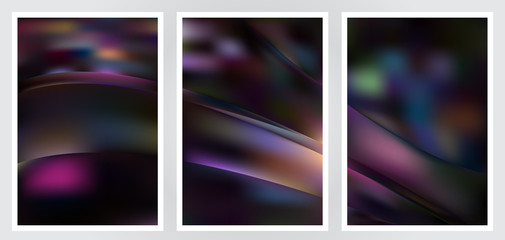 Fototapeta premium Set of abstract creative vector background design